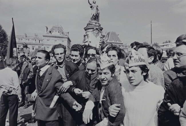 Protestors at the Place de la République, May 13, 1968