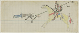 Untitled (A Tsistsistas (Cheyenne) Warrior Counts Coup on a Soldier), page number 64, from the 