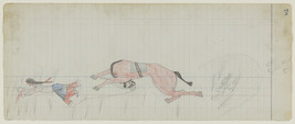 Untitled (A Wounded Tsistsistas (Cheyenne) Warrior and a Falling Horse),  page number 78, from the...