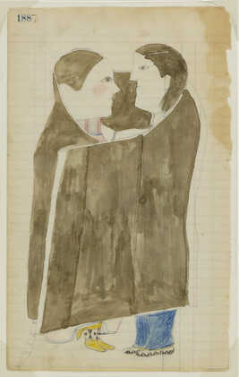 Untitled (A Tsistsistas (Cheyenne) Standing Couple Wrapped in a Courting Blanket), page number 188, from...