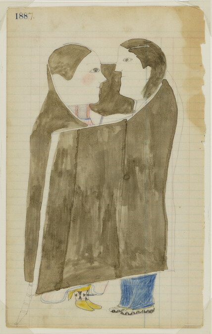 Untitled (A Tsistsistas (Cheyenne) Standing Couple Wrapped in a Courting Blanket), page number 188, from the 