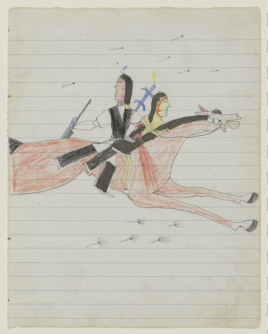 Untitled (Tsistsistas (Cheyenne) Warrior Rescuing a Wounded Comrade), from the 