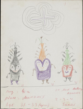 Untitled (Sing-Sing Figures, drawn by Gim)