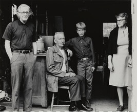 Walker Evans, Alfred Petersen, Raymond Collins and Martha Viola (Pierce) Petersen