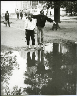 Jon Gould and an Unidentified Woman