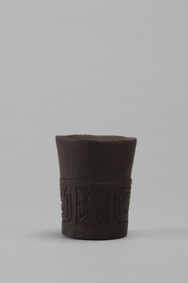 Drinking Vessel [Keros] with Zoomorphic Images (possibly a forgery)