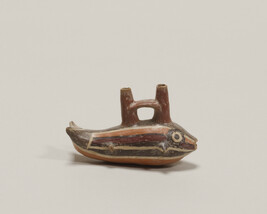 (Forgery) Double Spout and Bridge Miniature Vessel in the Form of a Fish