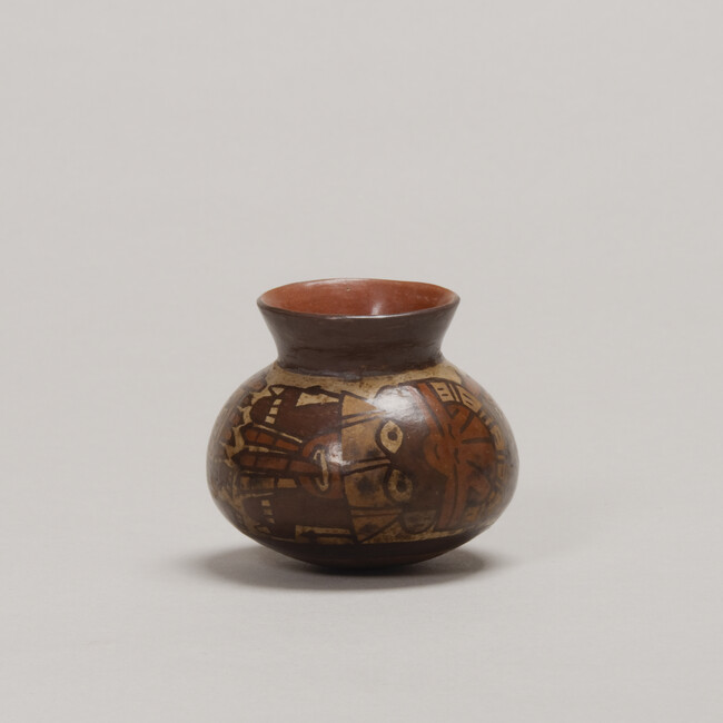 (Forgery) Miniature Jar with slip-painted Mythical Being