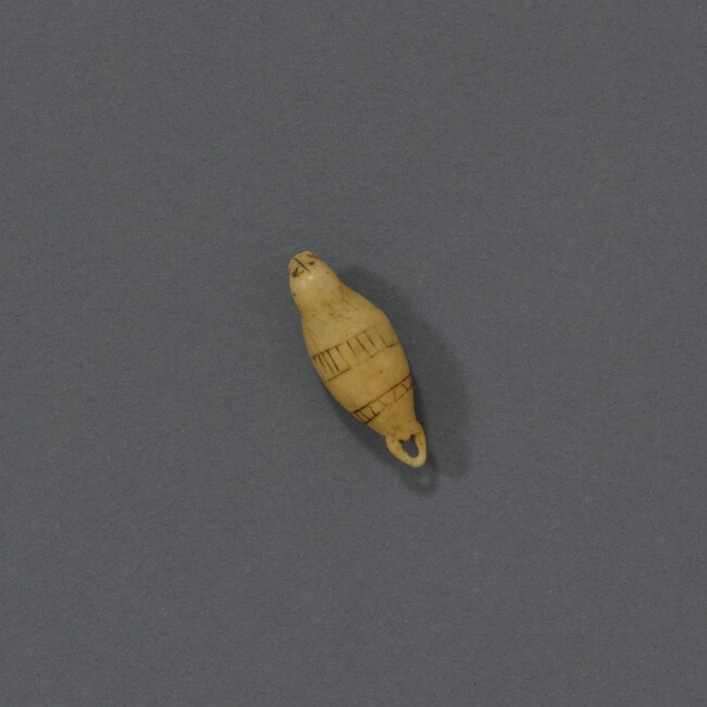 Ivory Carving of Seal (possibly a Ribbon Seal)