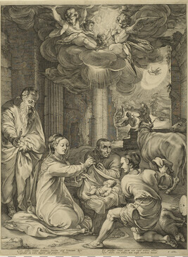 The Adoration of the Shepherds, from The Life of the Virgin