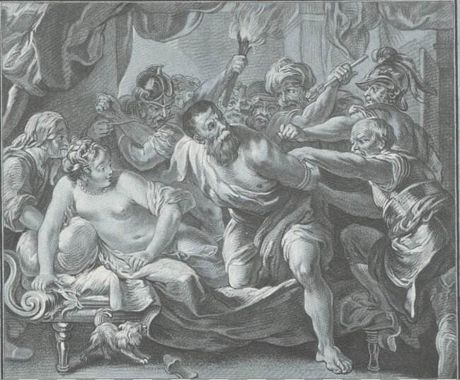 Samson pris par les Philistins, chez Dalila (Samson Taken by the Philistines in Delilah's House)
