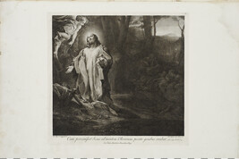 Christ on the Mount of Olives, number 18 of 40, from the album Schola Italica Picturea (Italian School...