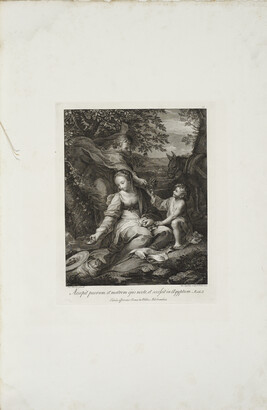 Holy Family (Rest on the Flight to Egypt), number 19 of 40, from the album Schola Italica Picturea...