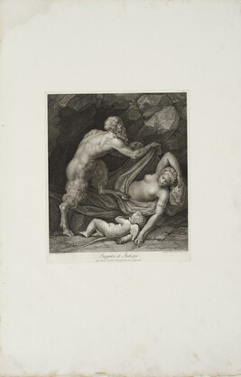Jupiter and Antiope, number 26 of 40, from the album Schola Italica Picturea (Italian School of Painting)