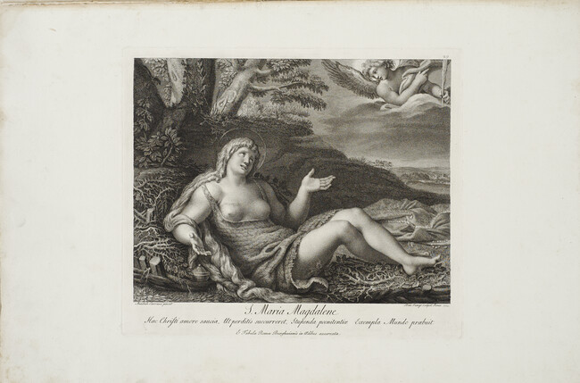 St. Mary Magdalene in the Wilderness, number 29 of 40, from the album Schola Italica Picturea (Italian School of Painting)