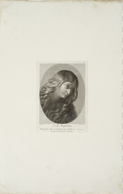 Mary Magdalene, number 34 of 40, from the album Schola Italica Picturea (Italian School of Painting)