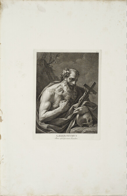 St. Jerome, number 35 of 40, from the album Schola Italica Picturea (Italian School of Painting)