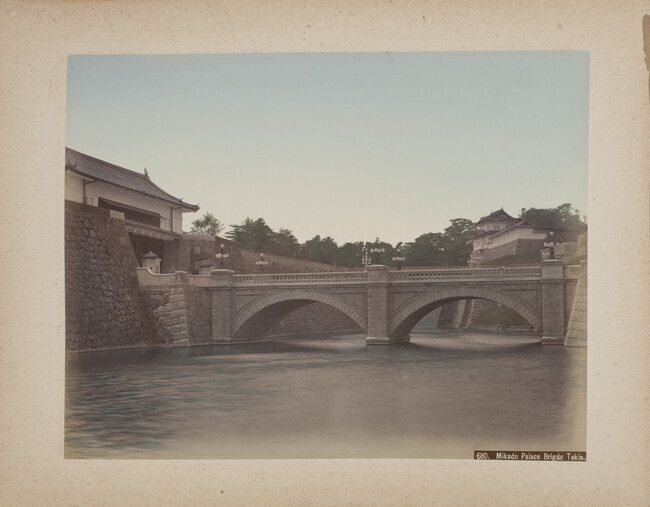 Mikado Palace Bridge,Tokio, from a Photograph Album