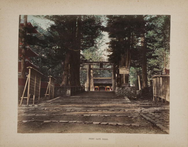 Front Gate, Nikko, from a Photograph Album