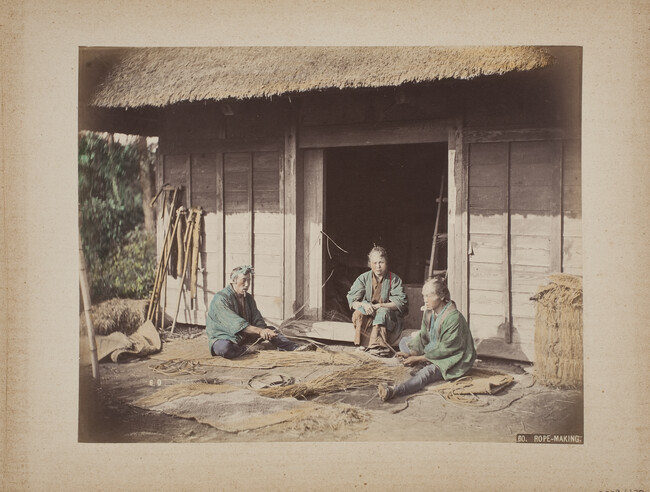 Rope-making, from a Photograph Album