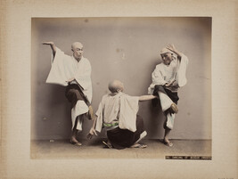 Dancing of Beggar Priests, from a Photograph Album