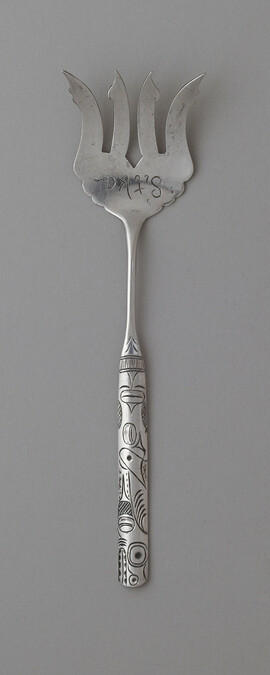 Four Tined Fork, from a Four Piece Silverware Set from Sitka, Alaska