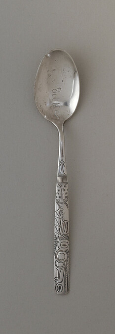 Spoon, from a Four Piece Silverware Set from Sitka, Alaska