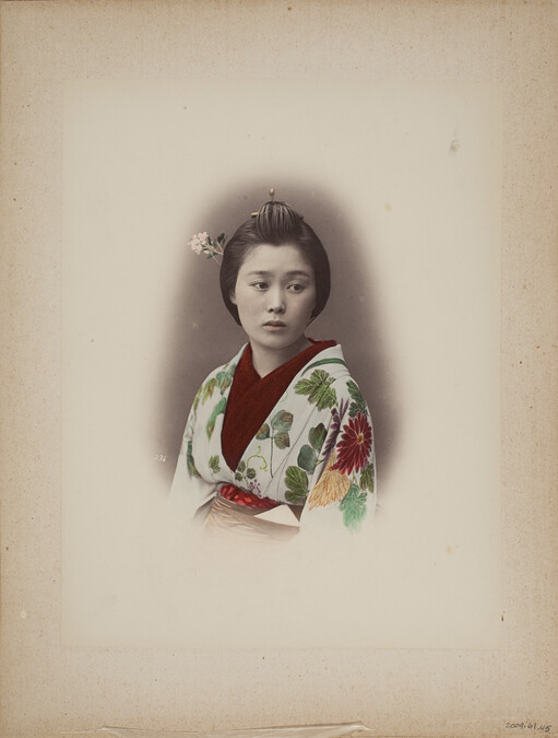 Untitled (portrait of young woman in flowered kimono), from a Photograph Album