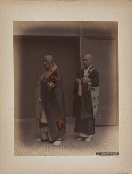Buddhist Priests, from a Photograph Album