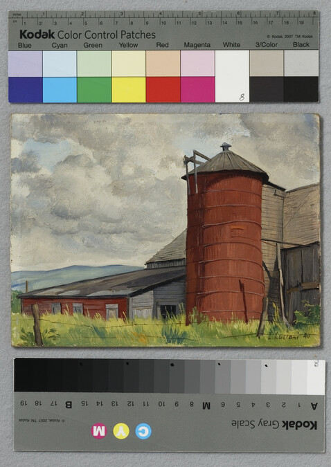 Alternate image #1 of Study for Moving Shadows (Barn and Silo)