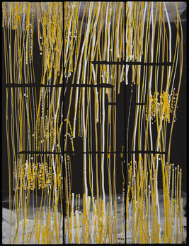 Rain (Yellow) (Triptych)