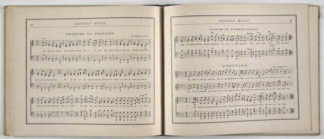 Alternate image #20 of Shaker Music: Inspirational Hymns and Melodies Illustrative of the Resurrection Life and Testimory of the Shakers,  Albany, N.Y.; Weed, Parsons and Company, Publishers, 1875  67 pages.