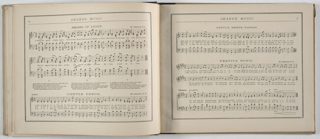 Alternate image #65 of Shaker Music: Inspirational Hymns and Melodies Illustrative of the Resurrection Life and Testimory of the Shakers,  Albany, N.Y.; Weed, Parsons and Company, Publishers, 1875  67 pages.