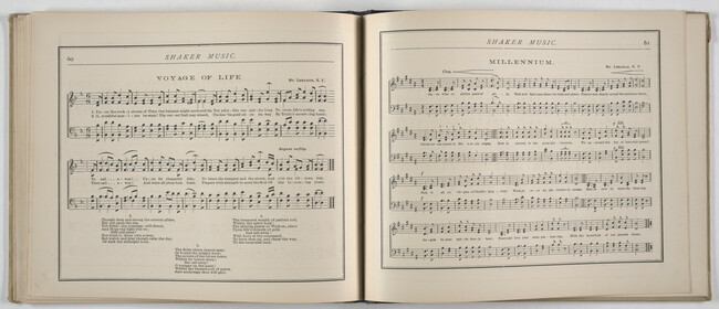 Alternate image #13 of Shaker Music: Inspirational Hymns and Melodies Illustrative of the Resurrection Life and Testimory of the Shakers,  Albany, N.Y.; Weed, Parsons and Company, Publishers, 1875  67 pages.