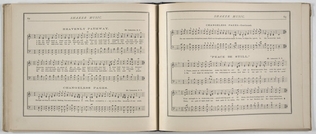 Alternate image #2 of Shaker Music: Inspirational Hymns and Melodies Illustrative of the Resurrection Life and Testimory of the Shakers,  Albany, N.Y.; Weed, Parsons and Company, Publishers, 1875  67 pages.