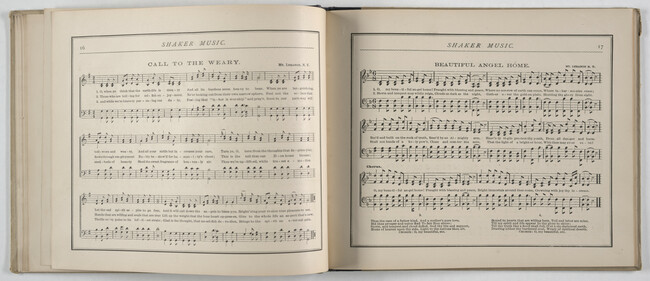 Alternate image #56 of Shaker Music: Inspirational Hymns and Melodies Illustrative of the Resurrection Life and Testimory of the Shakers,  Albany, N.Y.; Weed, Parsons and Company, Publishers, 1875  67 pages.