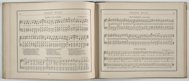 Alternate image #50 of Shaker Music: Inspirational Hymns and Melodies Illustrative of the Resurrection Life and Testimory of the Shakers,  Albany, N.Y.; Weed, Parsons and Company, Publishers, 1875  67 pages.