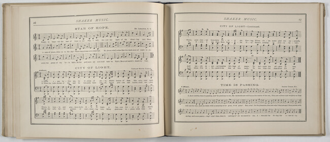 Alternate image #46 of Shaker Music: Inspirational Hymns and Melodies Illustrative of the Resurrection Life and Testimory of the Shakers,  Albany, N.Y.; Weed, Parsons and Company, Publishers, 1875  67 pages.