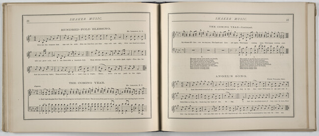 Alternate image #38 of Shaker Music: Inspirational Hymns and Melodies Illustrative of the Resurrection Life and Testimory of the Shakers,  Albany, N.Y.; Weed, Parsons and Company, Publishers, 1875  67 pages.