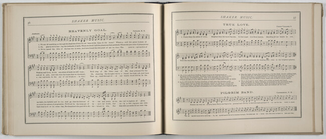 Alternate image #36 of Shaker Music: Inspirational Hymns and Melodies Illustrative of the Resurrection Life and Testimory of the Shakers,  Albany, N.Y.; Weed, Parsons and Company, Publishers, 1875  67 pages.