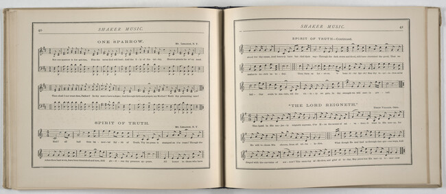 Alternate image #32 of Shaker Music: Inspirational Hymns and Melodies Illustrative of the Resurrection Life and Testimory of the Shakers,  Albany, N.Y.; Weed, Parsons and Company, Publishers, 1875  67 pages.