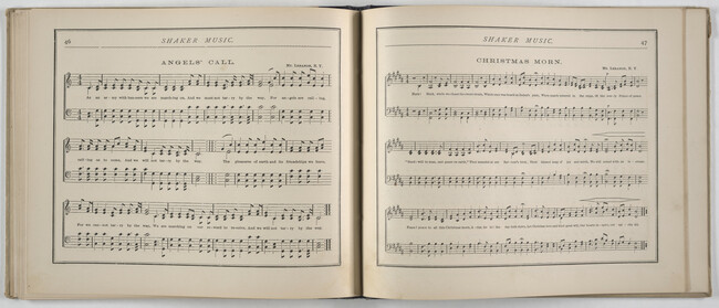 Alternate image #26 of Shaker Music: Inspirational Hymns and Melodies Illustrative of the Resurrection Life and Testimory of the Shakers,  Albany, N.Y.; Weed, Parsons and Company, Publishers, 1875  67 pages.