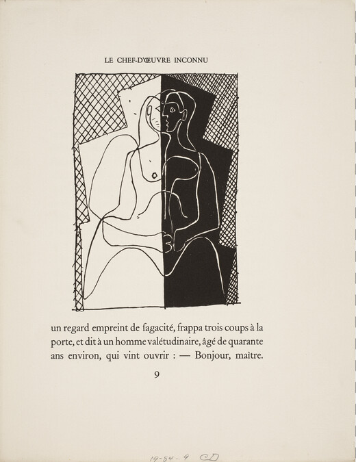 Page 9  from Le Chef-d'œuvre inconnu (The Unknown Masterpiece) by Honoré de Balzac