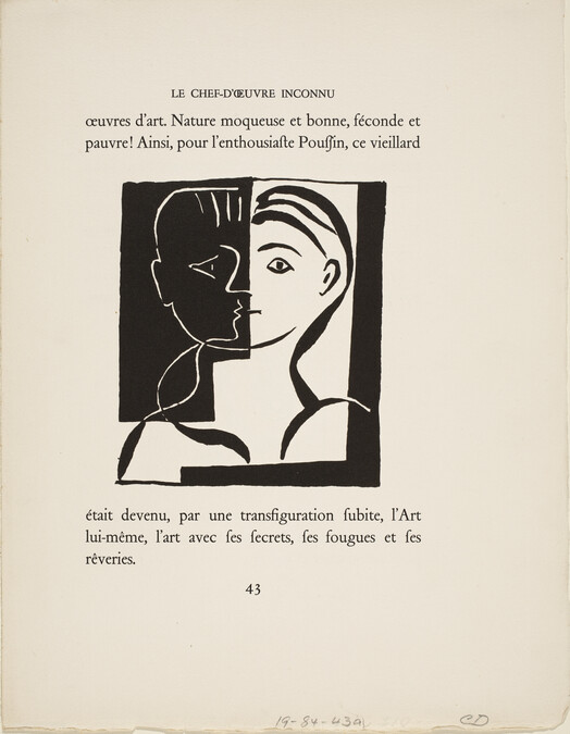 Page 43, from Le Chef-d'œuvre inconnu (The Unknown Masterpiece) by Honoré de Balzac