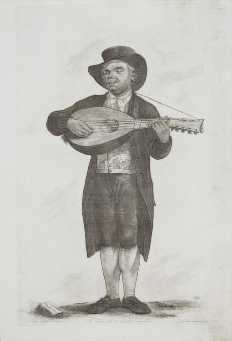 Claudi (Blind Guitar Player), from the suite of Florentine Street Characters