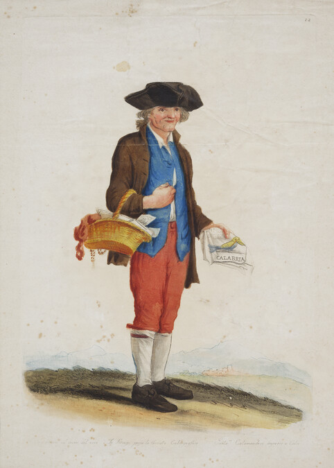 Calabria (Printseller), plate number 11 from the suite of Florentine Street Characters