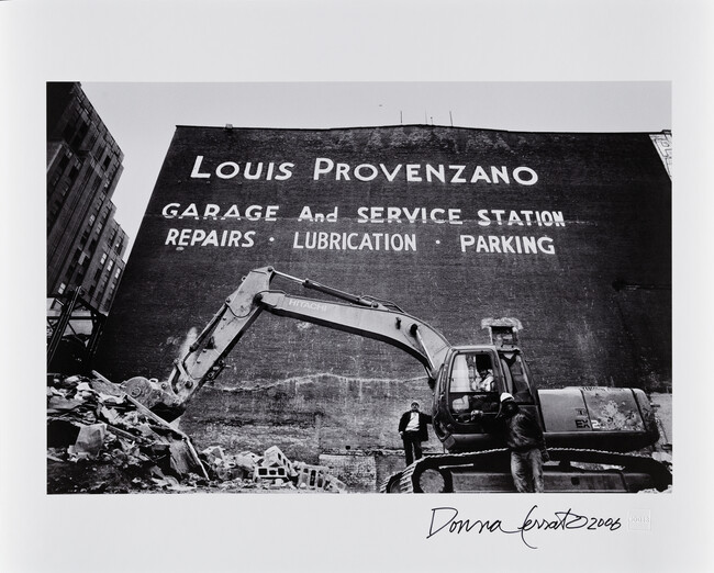 Last Days for Landmark Family Sign for Louis Provenzano Garage, from the 10013 series (2008 Portfolio)