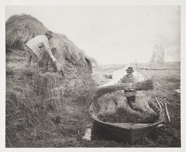 Ricking the Reed, plate XXVII, from Life and Landscape on the Norfolk Broads