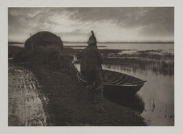 Marshman Going to Cut Schoof-Stuff, plate XXII, from Life and Landscape in the Norfolk Broads