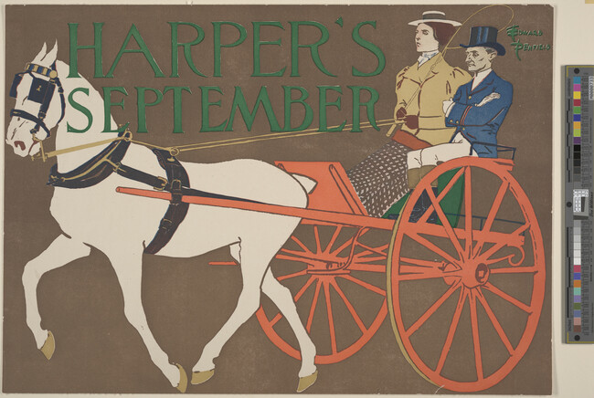 Alternate image #1 of Harpers September (couple driving in carriage)